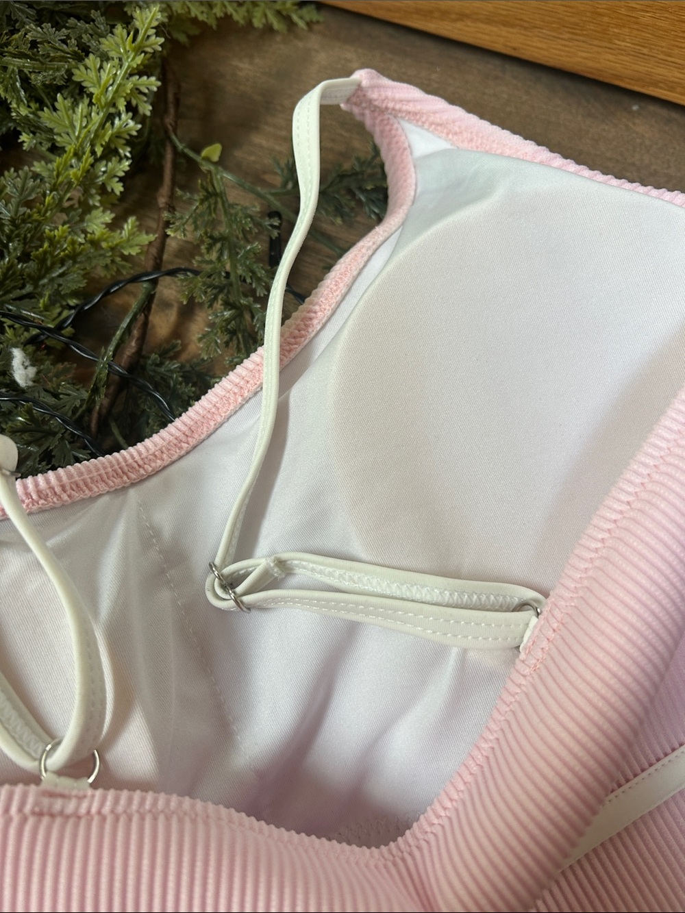 BMJL Pink Ribbed bikini Set medium NEW! - Picture 8 of 9
